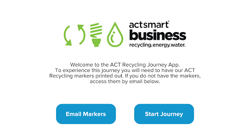 Android application ACT Recycling Journey screenshort