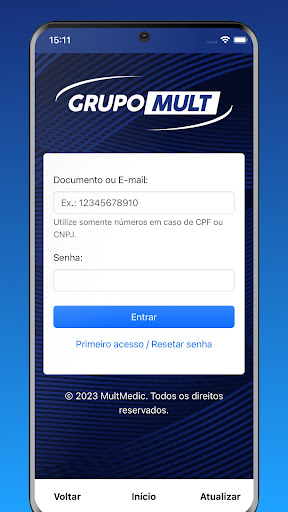 Android application GrupoMult screenshort
