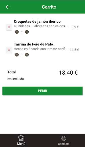 Becada TakeAway Screen 3