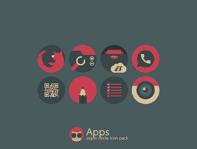 Sagon Circle: Dark Icon Pack v13.7 [Patched]