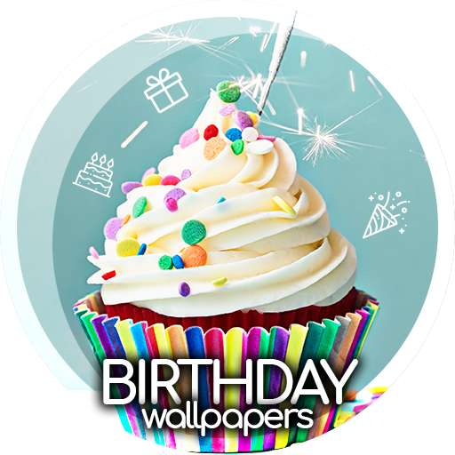 Birthday wallpapers 4K logo