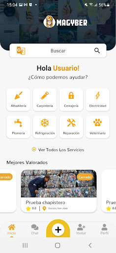 Android application Magyber screenshort