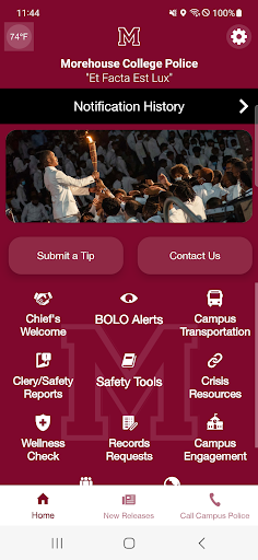 Android application Morehouse College Police screenshort