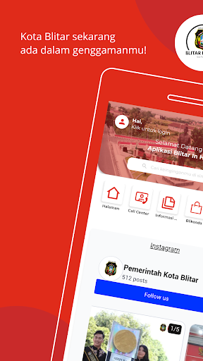 Android application Blitar in Hand screenshort