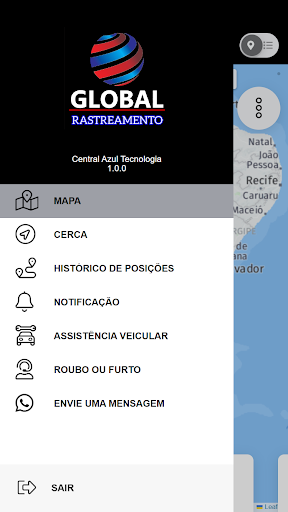 Android application Global Rastreamento screenshort