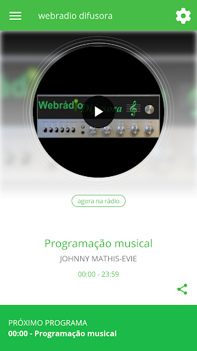 Android application webradio difusora screenshort