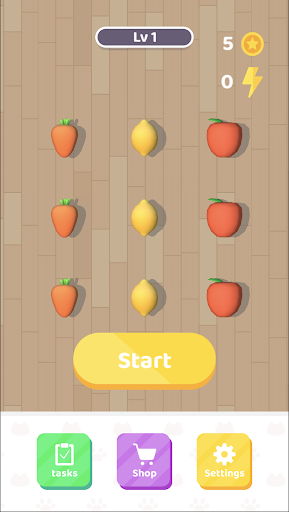 Android application Match 3 Items 3D screenshort