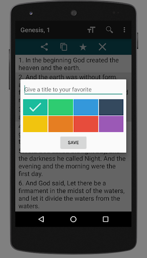 Screenshot of King James Version Bible (KJV)