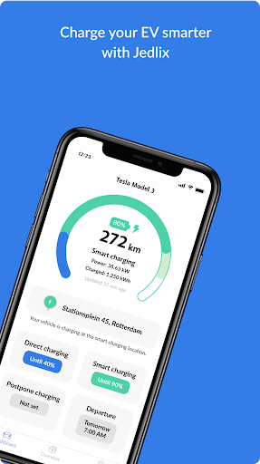 Android application Jedlix - Smart Charging screenshort