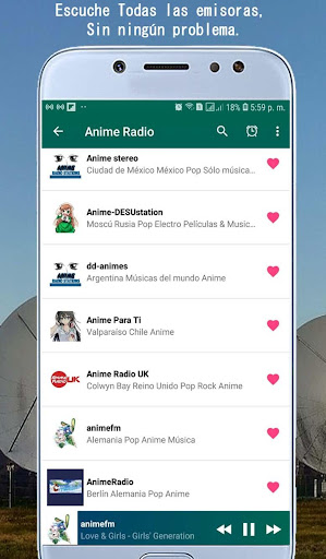 Android application Anime Radio Music screenshort