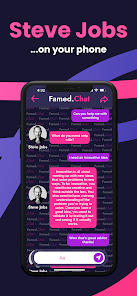 Captura de Pantalla 3 Famed.Chat: Celebrity Chat AI android