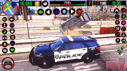 Android application Police Car Chase US Police Car screenshort