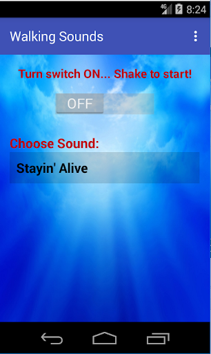 Android application Walking Sounds screenshort