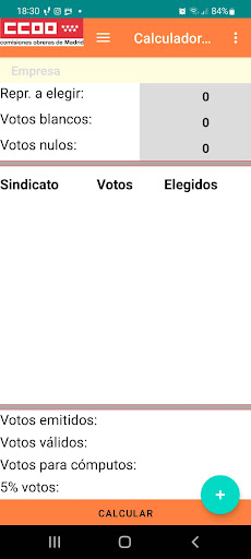 Android application Calculadora EESS CC.OO. Madrid screenshort