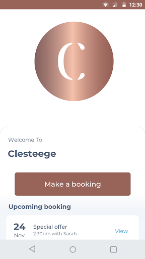 Android application Clesteege screenshort