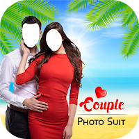 Couple photo suit  man and woman montage style