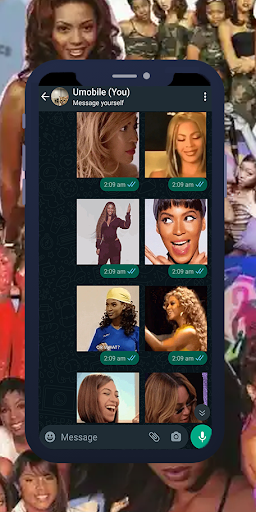 Beyoncé Animated WASticker Screen 3