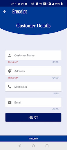 E-Receipt Screen 2