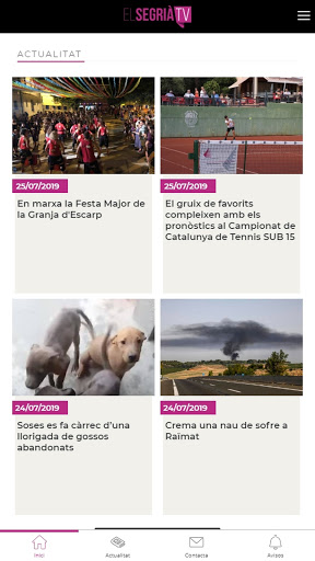 Android application El Segrià TV screenshort