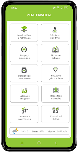Android application Hidroponia - Kultiva App screenshort