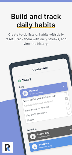 Routinero: Daily Task List Screen 2