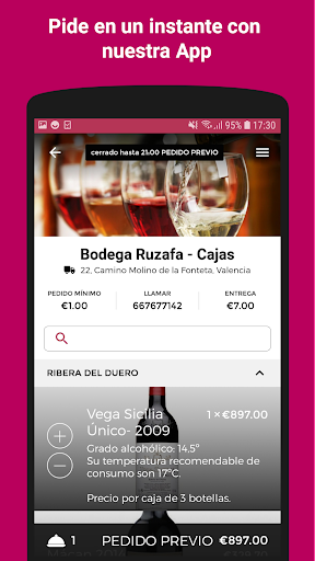 Android application Bodega Ruzafa screenshort
