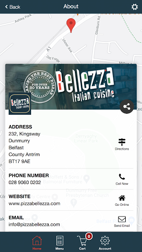 Bellezza Italian Cuisine Screen 2
