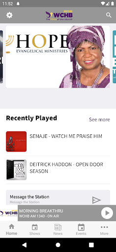 Android application The Official WCHB App screenshort