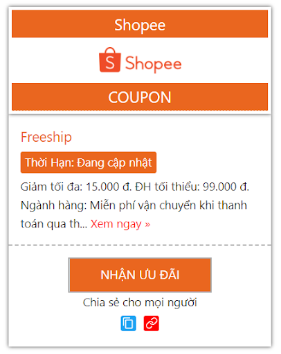 Voucher Shopee