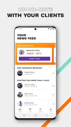 Android application Basic-Fit Online Coach screenshort