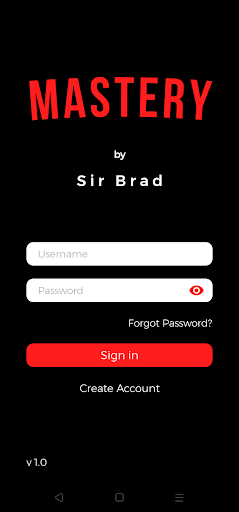 Android application Mastery App screenshort