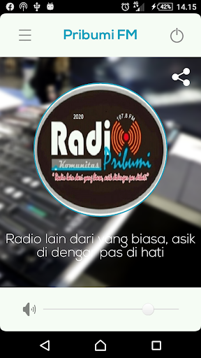 Android application Radio PRIBUMI 107.8 FM screenshort