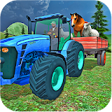 Farm Animals Tractor Driving icon