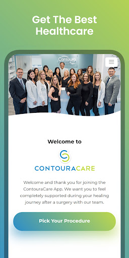 Android application ContouraCare screenshort
