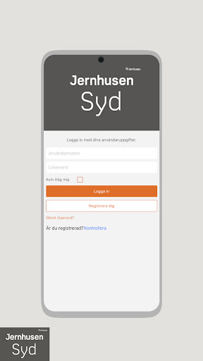 Android application Jernhusen Syd screenshort