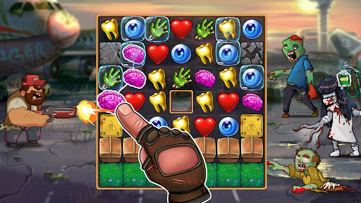 Zombie Blast: Enlace de Fichas Captura de Pantalla del Juego Android 6