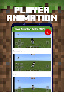 Player Animation Addon MCPE