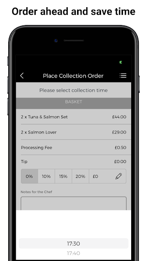 Ta Ke Sushi App Screen 3