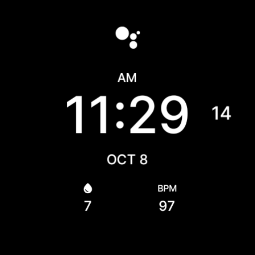 Pure Black Watch Face screenshot 4