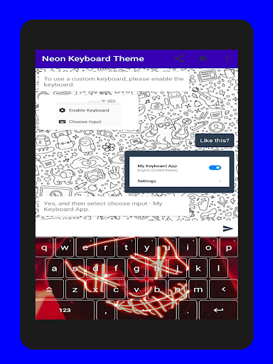 Aesthetic Neon Keyboard Theme