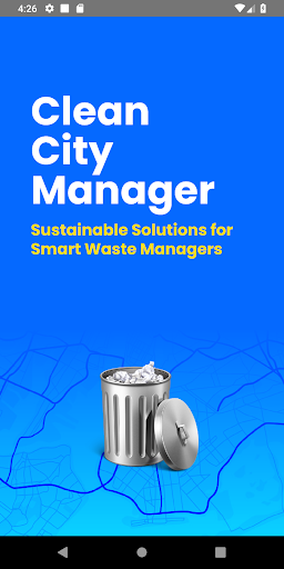 Android application CleanCityManager screenshort