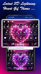 Stylish Gif Heart Keyboard