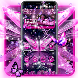 Dreamy Purple Butterfly Theme icon