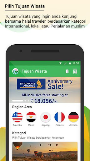Android application Halal Traveler Club screenshort