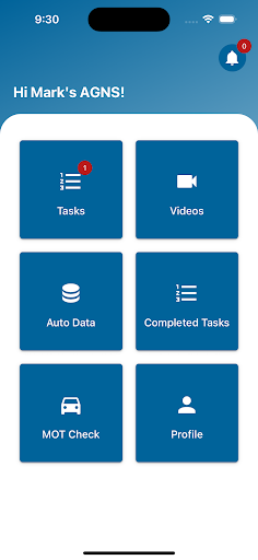 Android application AutoGarage Technician screenshort