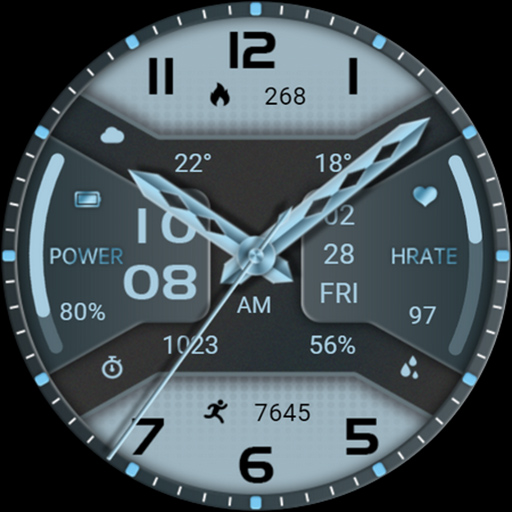 Water Blue Texture ZKin Watch screenshot 28