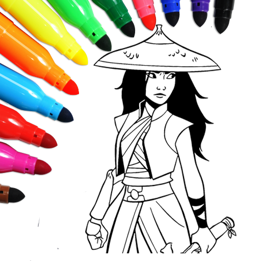 Raya & last Dragon Coloring