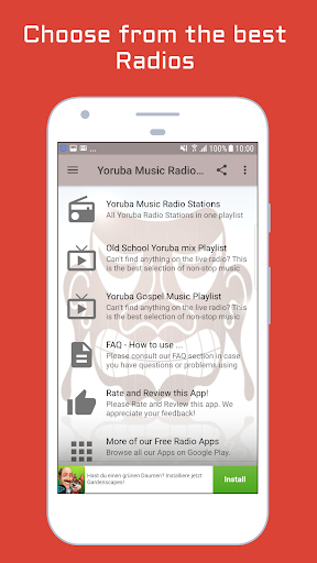Android application Yoruba Music Radio Stations screenshort