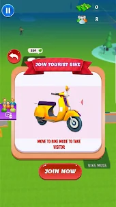 Bike Taxi - Theme Park Tycoon