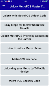 Unlock MetroPCS Master Code
